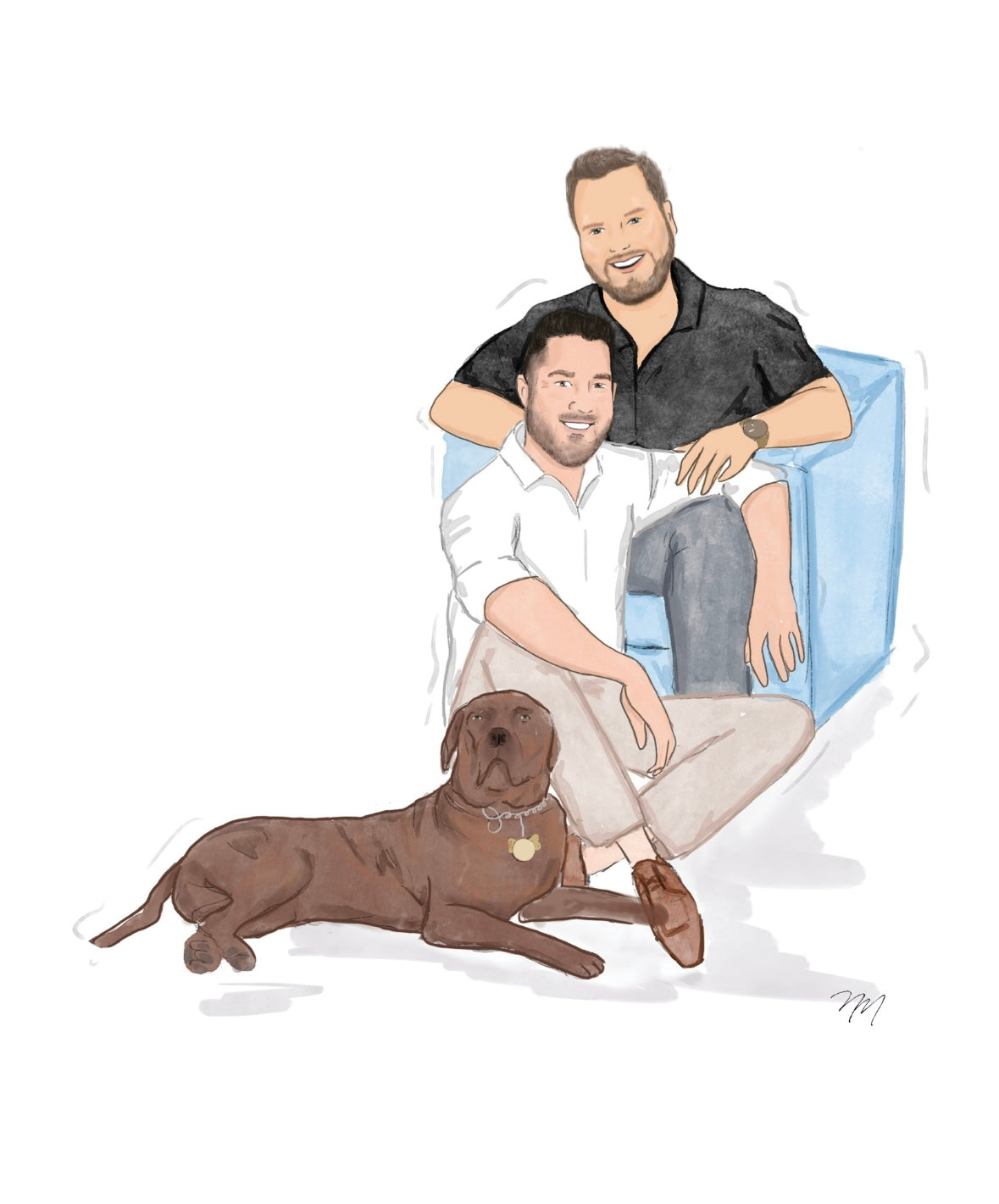 Custom Portrait Art by Nina Maric - Personalized Gifts (Basic Package)