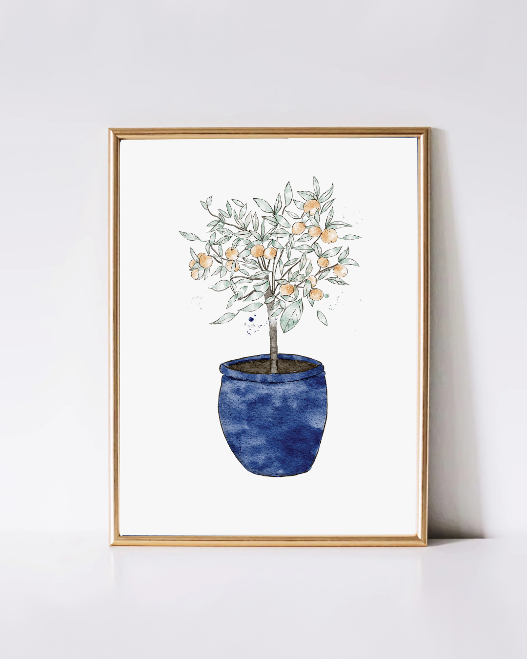 Botanical Home Decor - Orange Tree Art Print