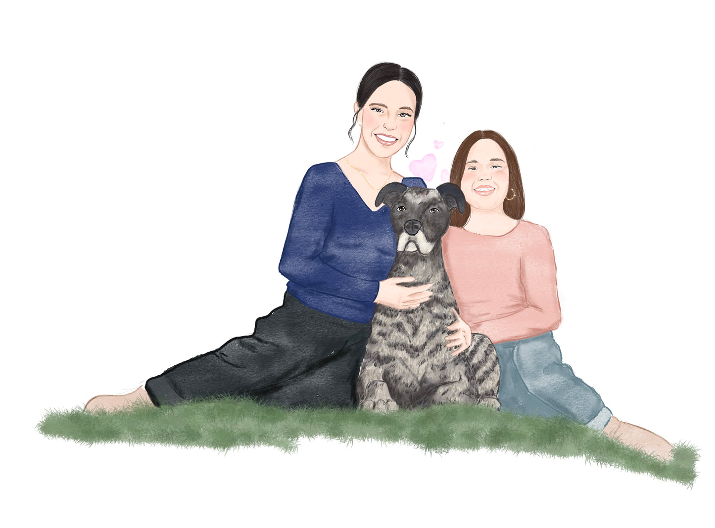 Custom Portrait Art by Nina Maric - Personalized Gifts (Basic Package)