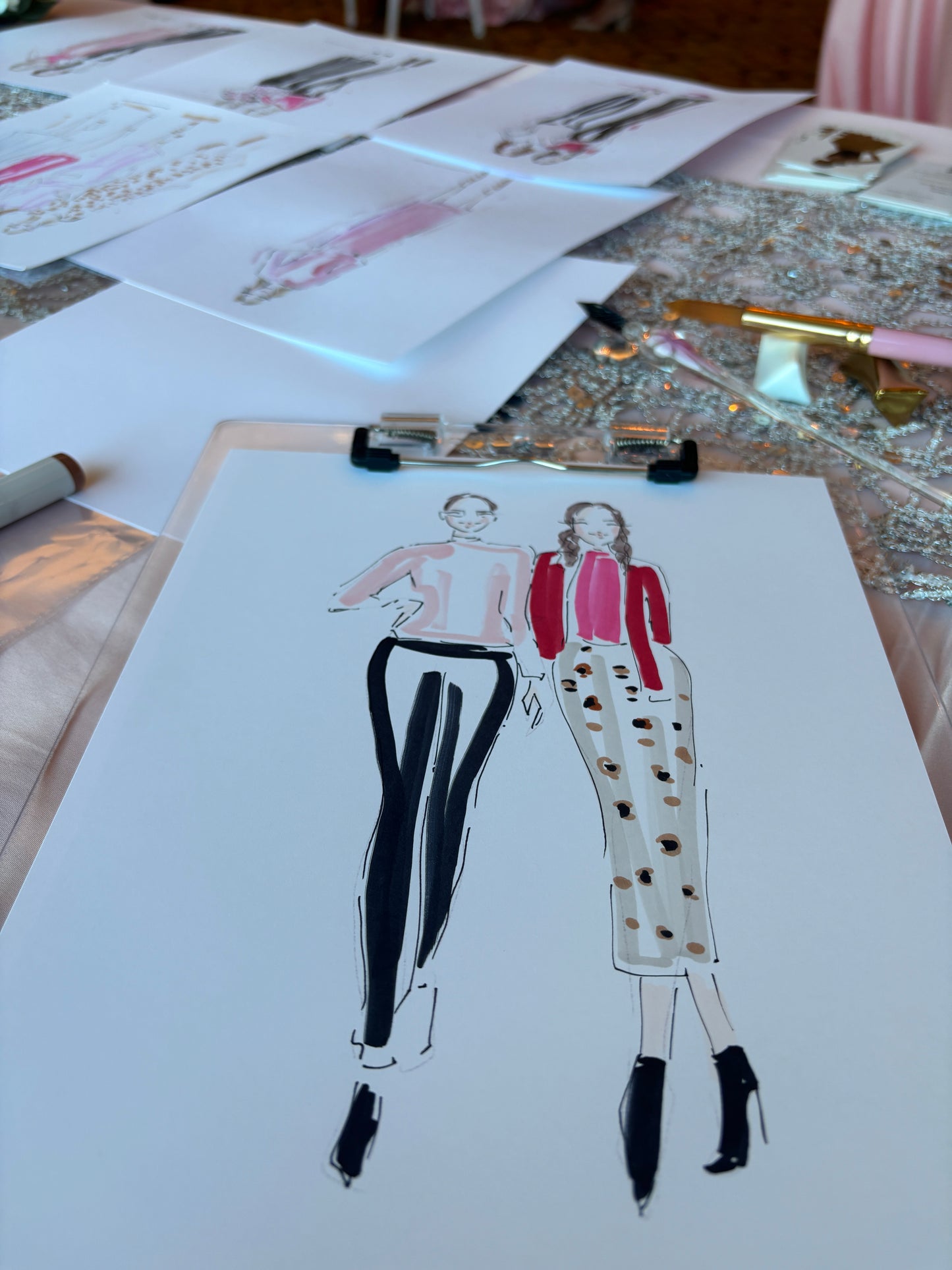 Quick sketch fashion illustrations