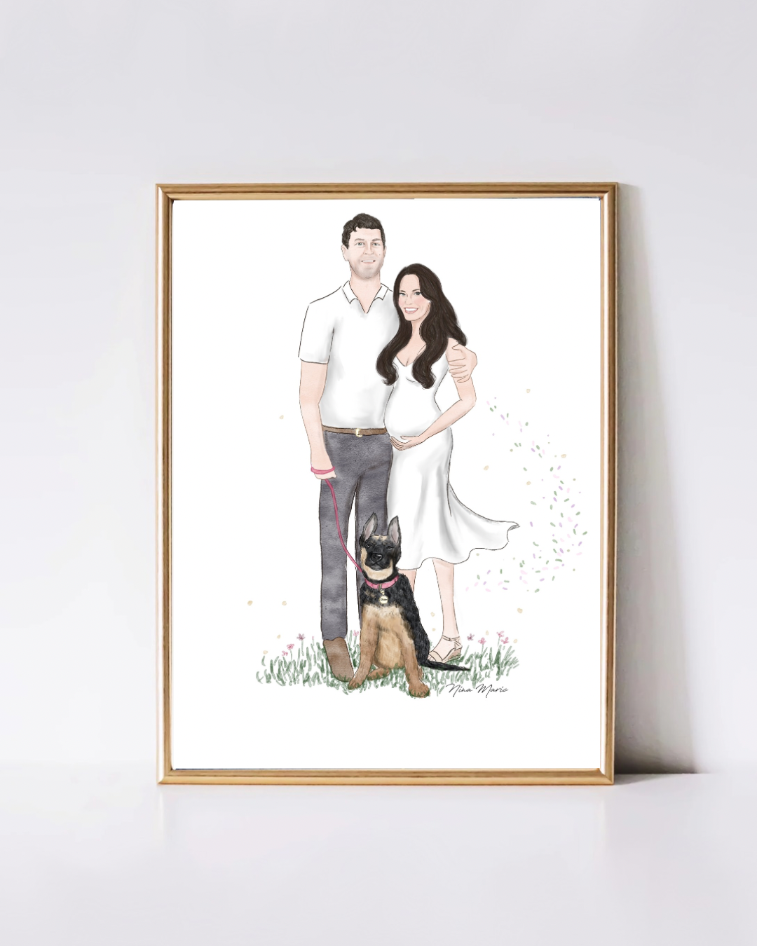 Custom Portrait Art by Nina Maric - Personalized Gifts (Basic Package)