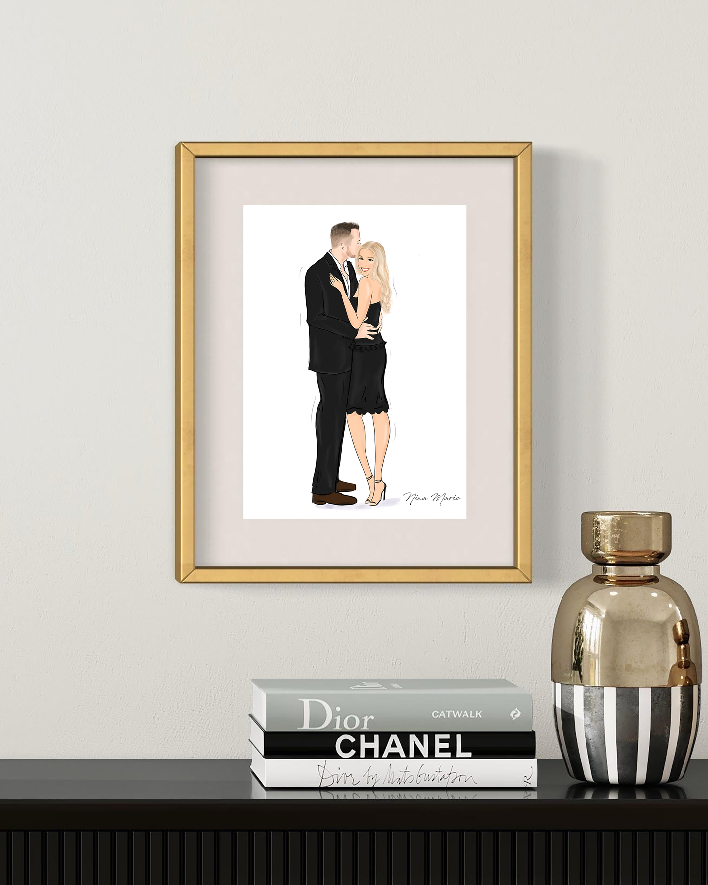 Custom Portrait Art by Nina Maric - Personalized Gifts (Basic Package)