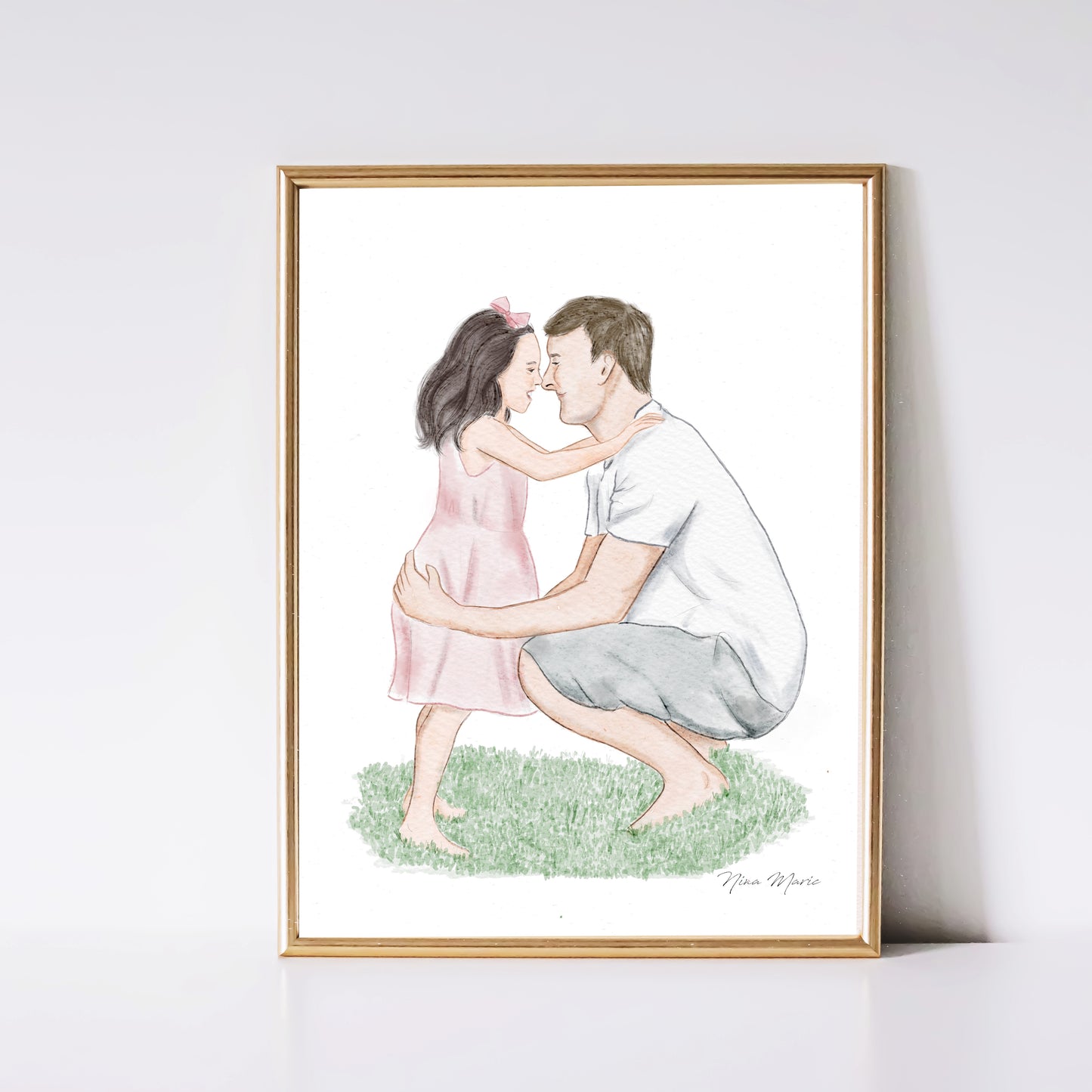 Custom Portrait Art by Nina Maric - Personalized Gifts (Basic Package)