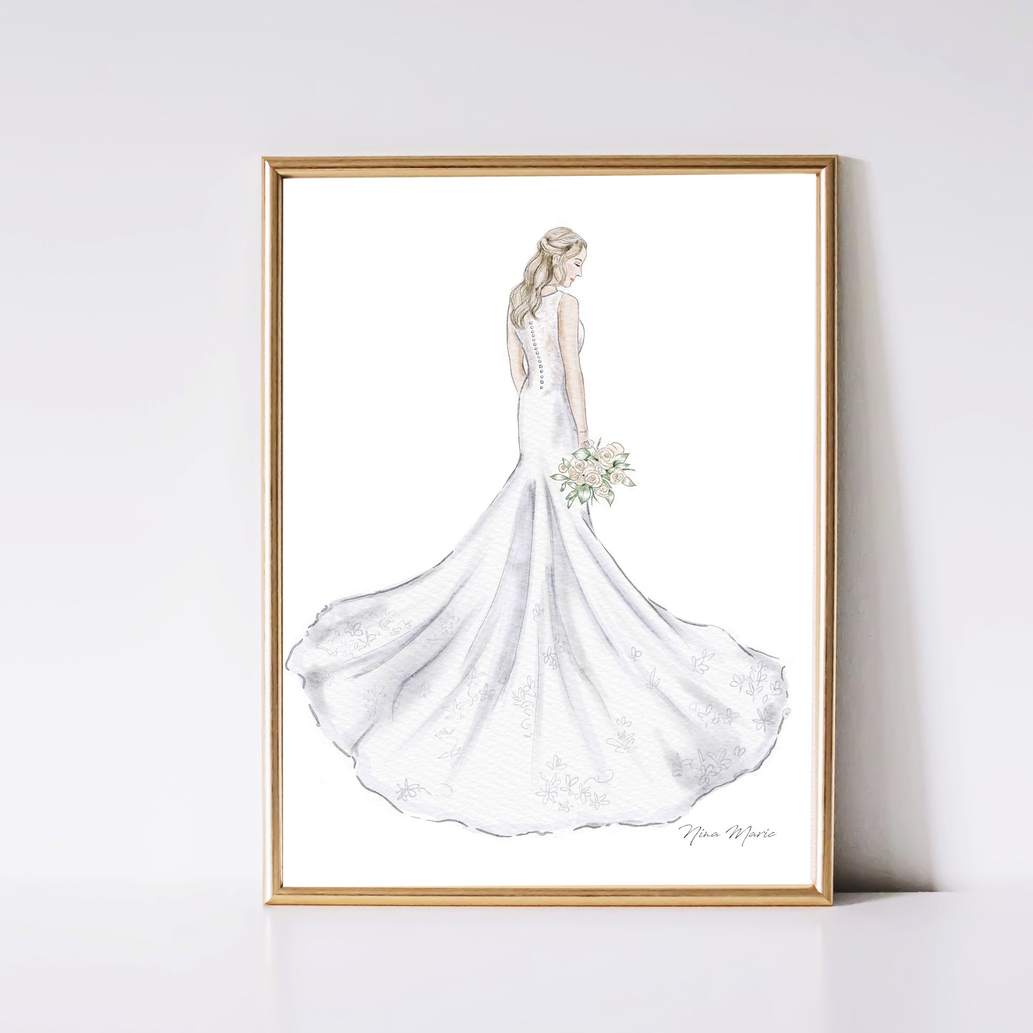 Custom Portrait Art by Nina Maric - Personalized Gifts (Basic Package)
