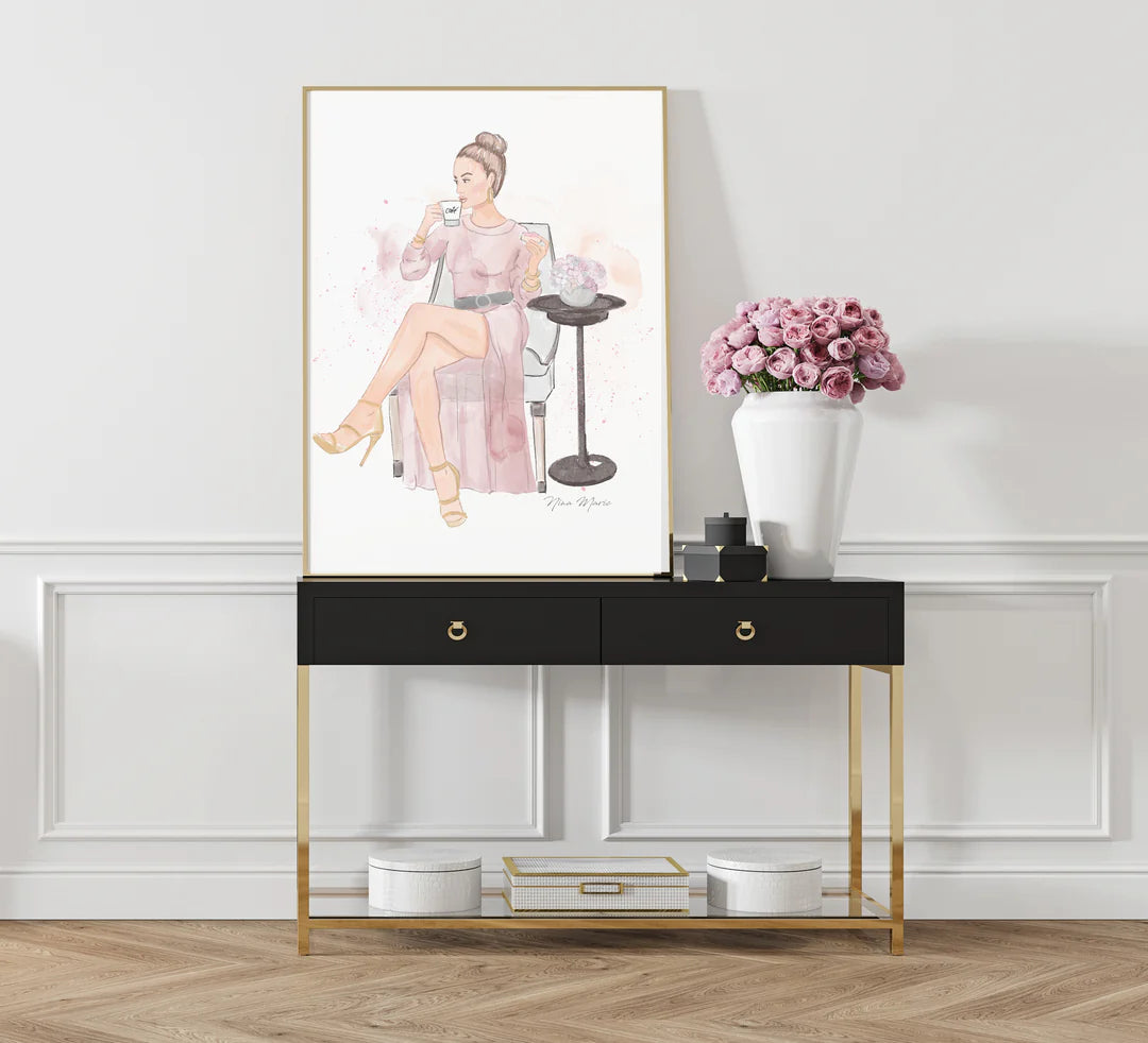 coffee shop artwork by Nina Maric Illustrations