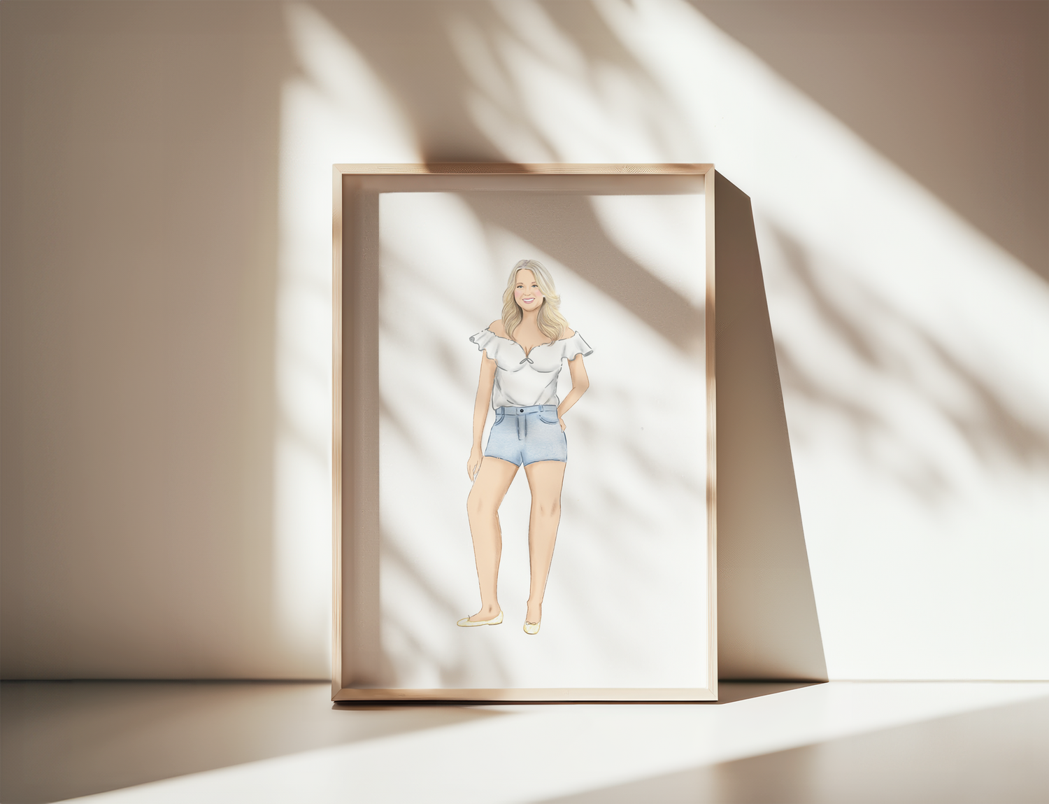 fashion illustration custom portrait by Nina Maric
