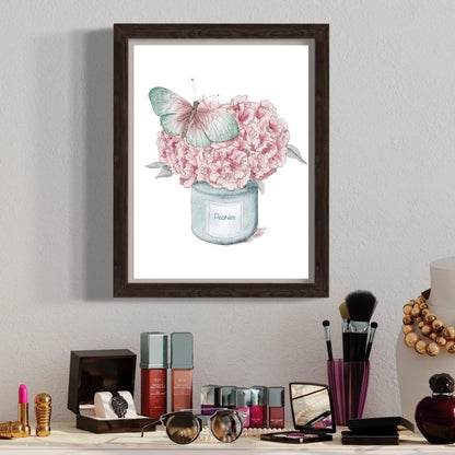 Peony Wall Art - Watercolor Home Decor
