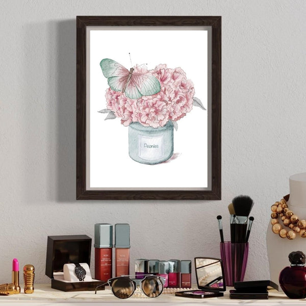 Peony Wall Art - Watercolor Home Decor