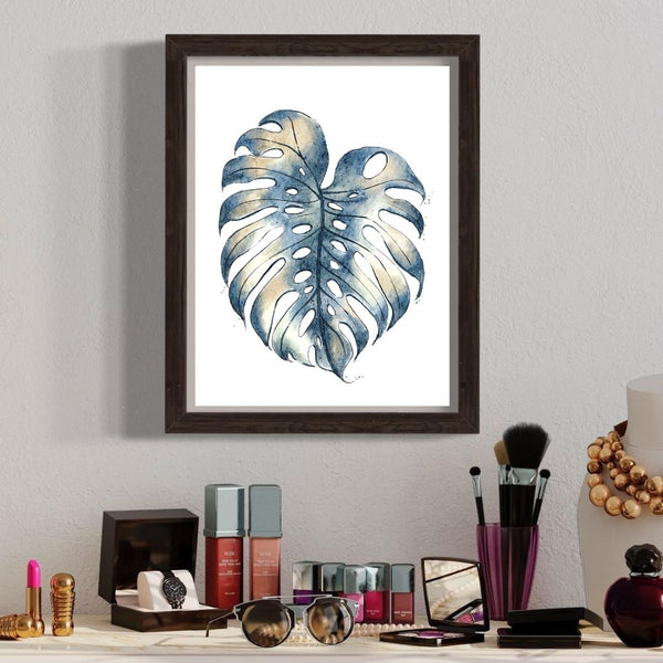 Monstera Leaf Art Print - Minimalist Botanical Prints