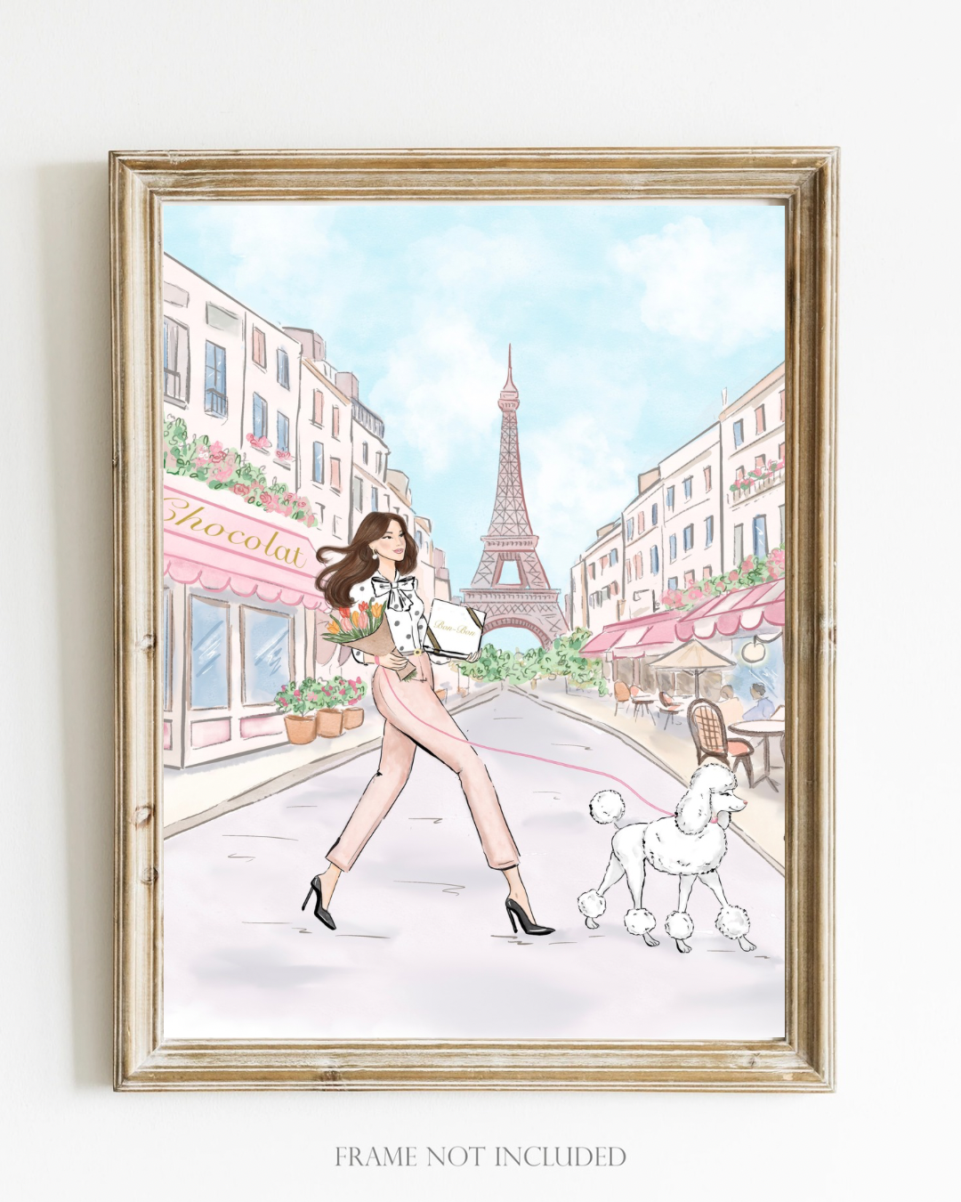 Paris Scene Fashion Illustration Print