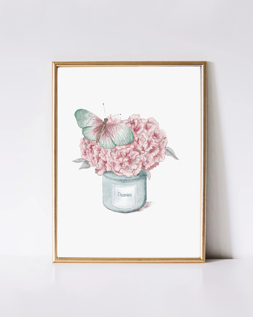 Peony Wall Art - Watercolor Home Decor