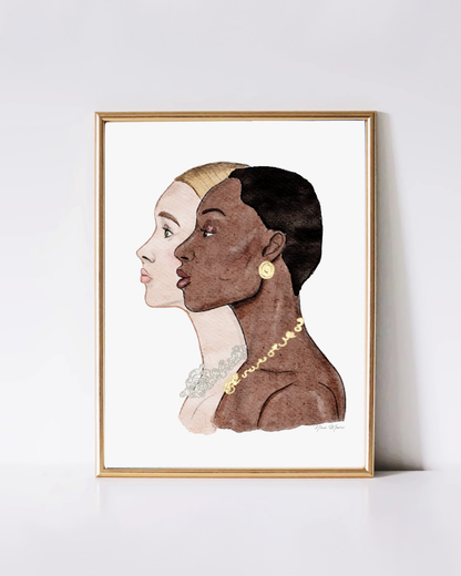 Modern Art Print - Duality Unveiled