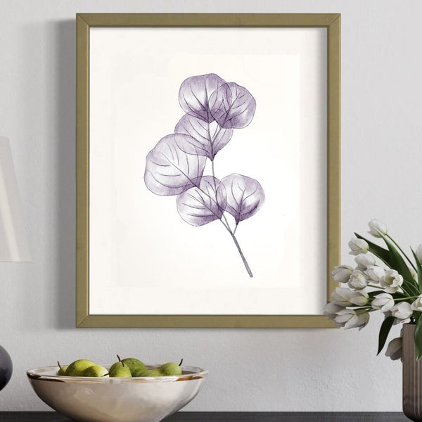 Purple Leaves - Minimal Botanical Art