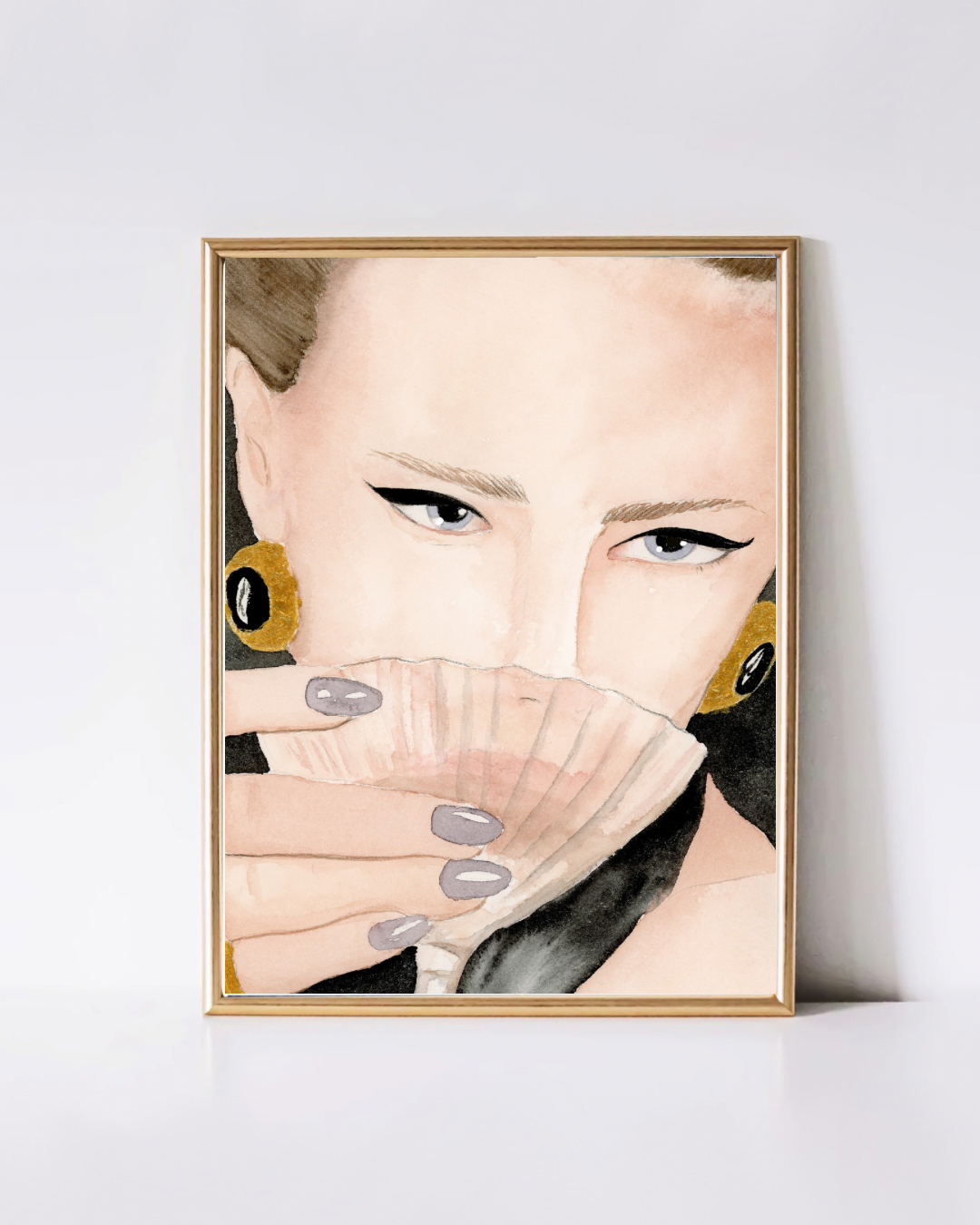 Glamorous Portrait Art Print – Beauty Cocktail Wall Art