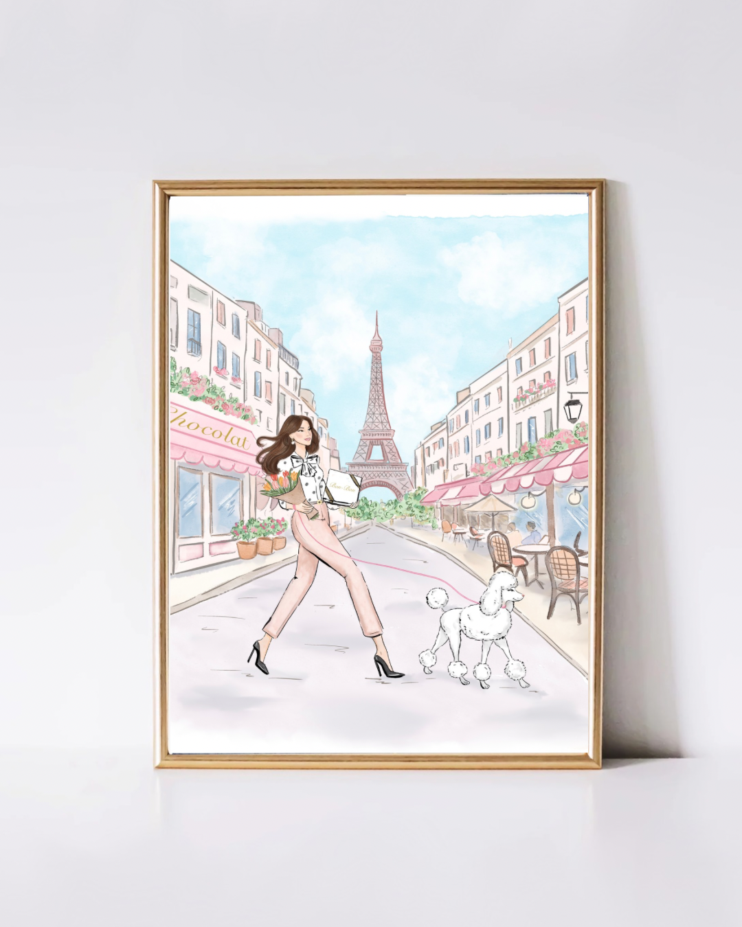 Paris Scene Fashion Illustration Print