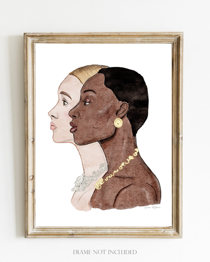 Modern Art Print - Duality Unveiled