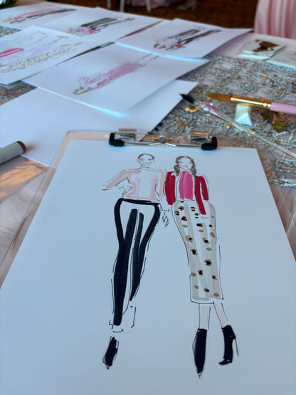 Quick sketch fashion illustrations