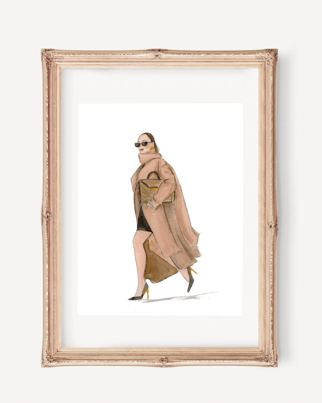 Fall Fashion Illustration Wall Decor Art