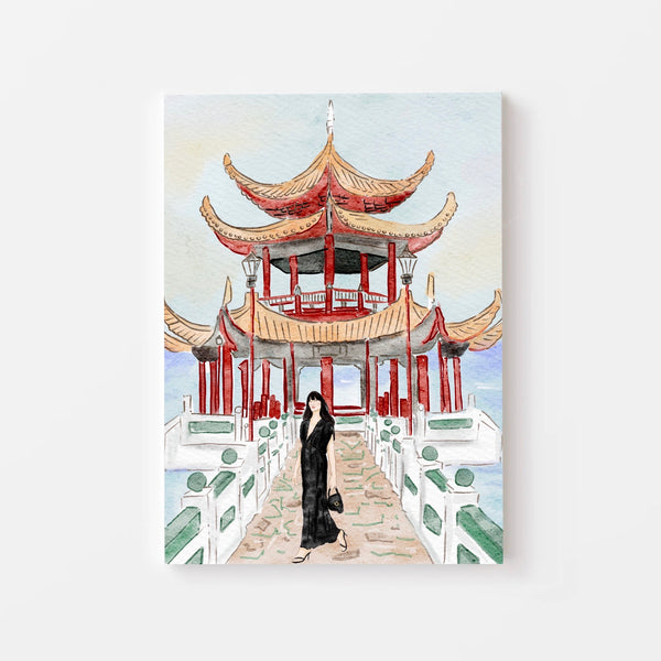 Girl in Taiwan - Travel Art Print
