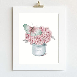 Peony Wall Art - Watercolor Home Decor