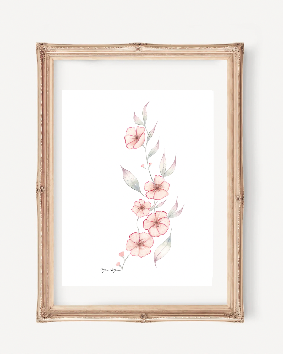 Flower Wall Art - Pink Cherry Blossoms