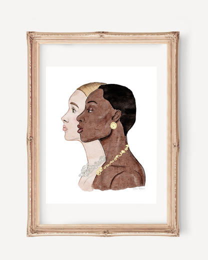 Modern Art Print - Duality Unveiled