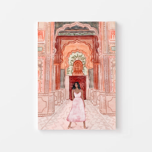 Girl in Jaipur - Travel Art Print