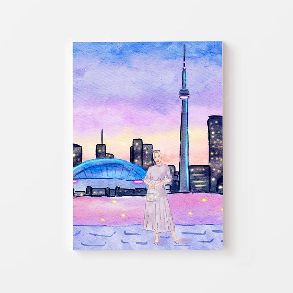 Girl in Toronto - Travel Art Print