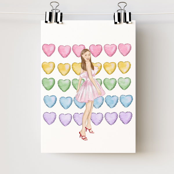 Sweetheart Chic: Valentine’s Day Art Print by Nina Maric
