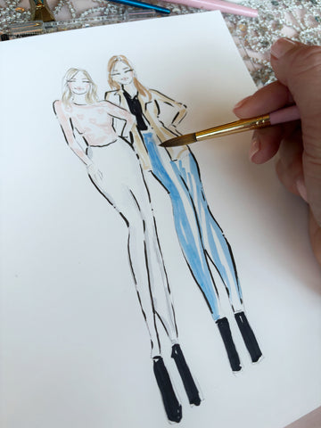 Quick sketch fashion illustrations