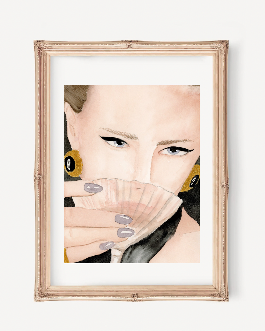 Glamorous Portrait Art Print – Beauty Cocktail Wall Art