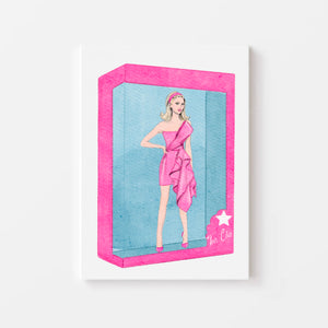 Barbie Art Fashion Illustration Wall Print