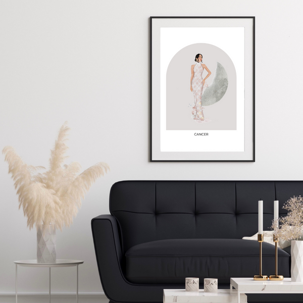 Cancer art print - dome background