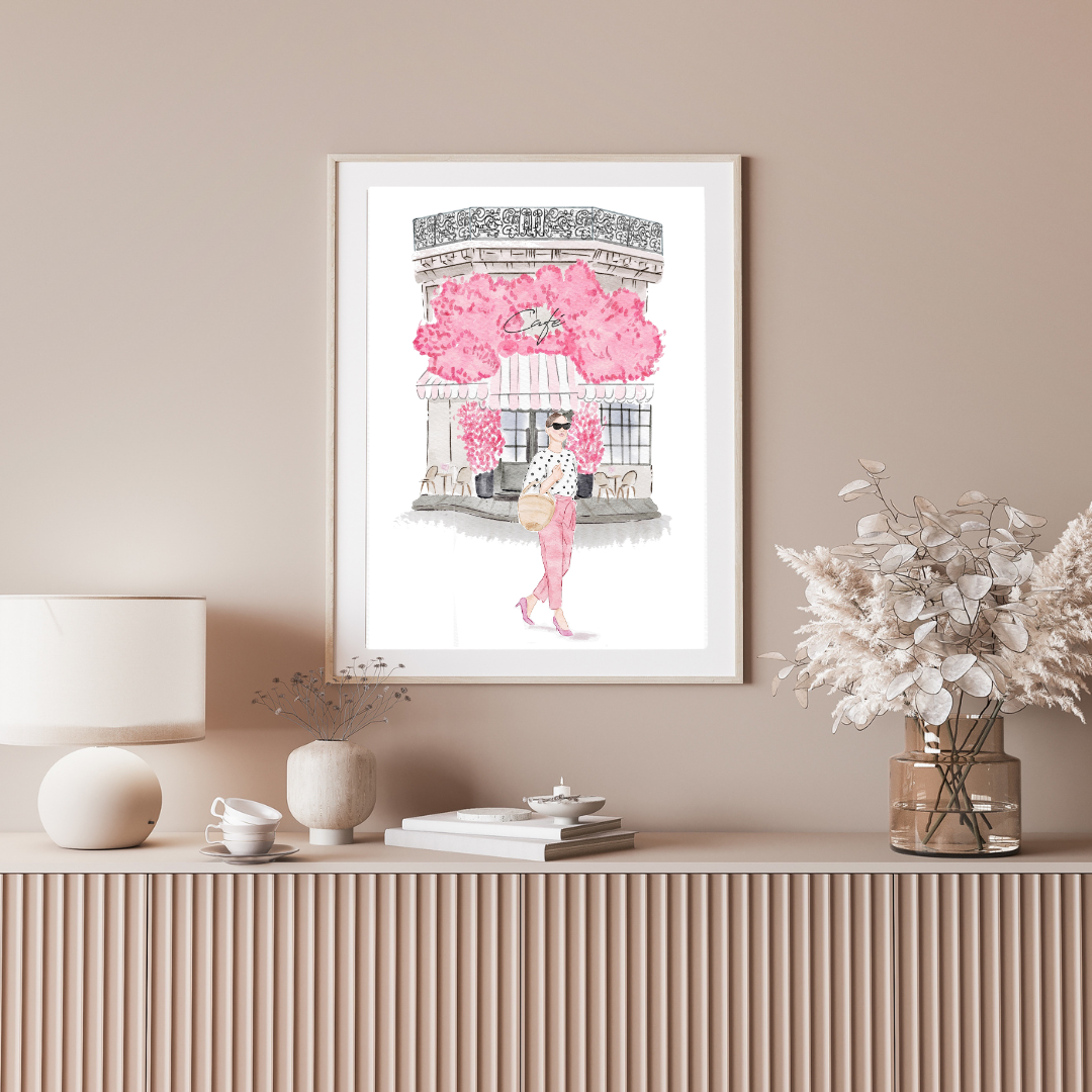 Paris Cafe Art Print