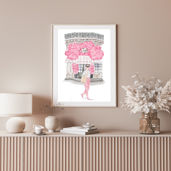 Paris Cafe Art Print