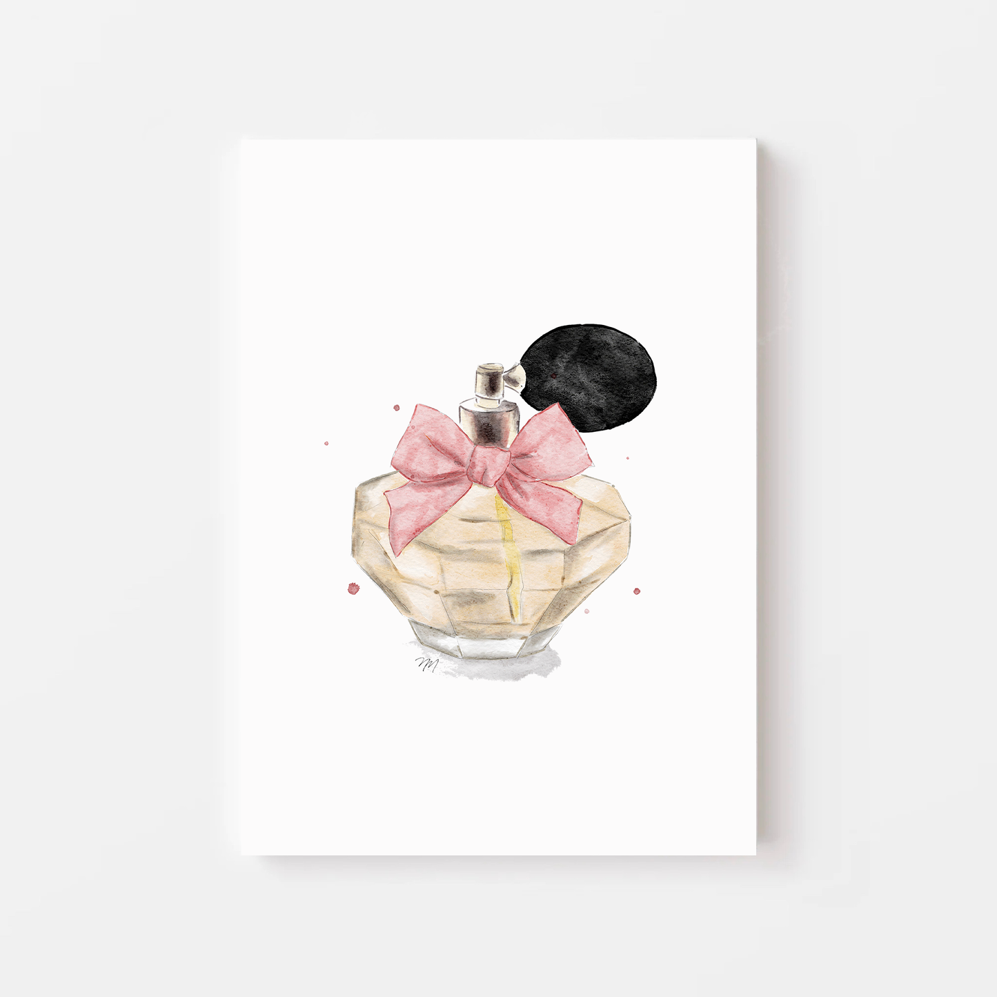 Bedroom art prints perfume illustration by Nina Maric