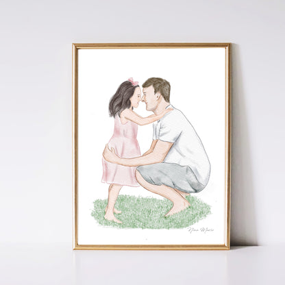 Custom Portrait Art by Nina Maric - Personalized Gifts (Basic Package)