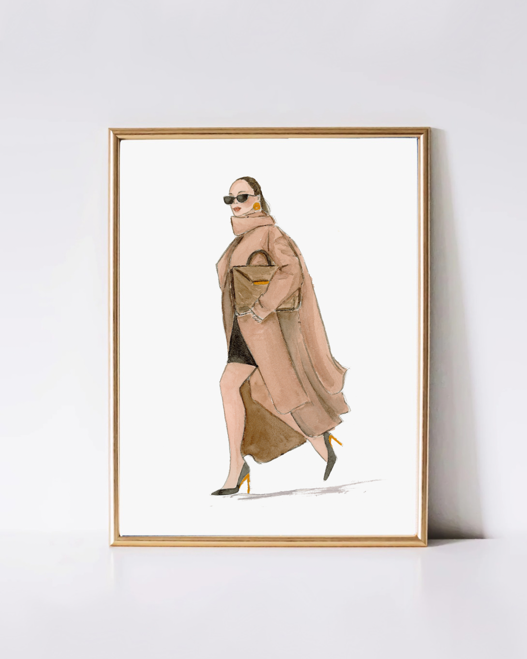 Fall Fashion Illustration Wall Decor Art