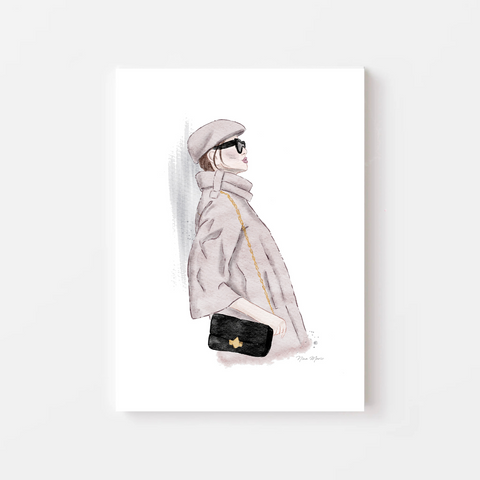 Trendy fashion wall art by halifax illustrator Nina Maric