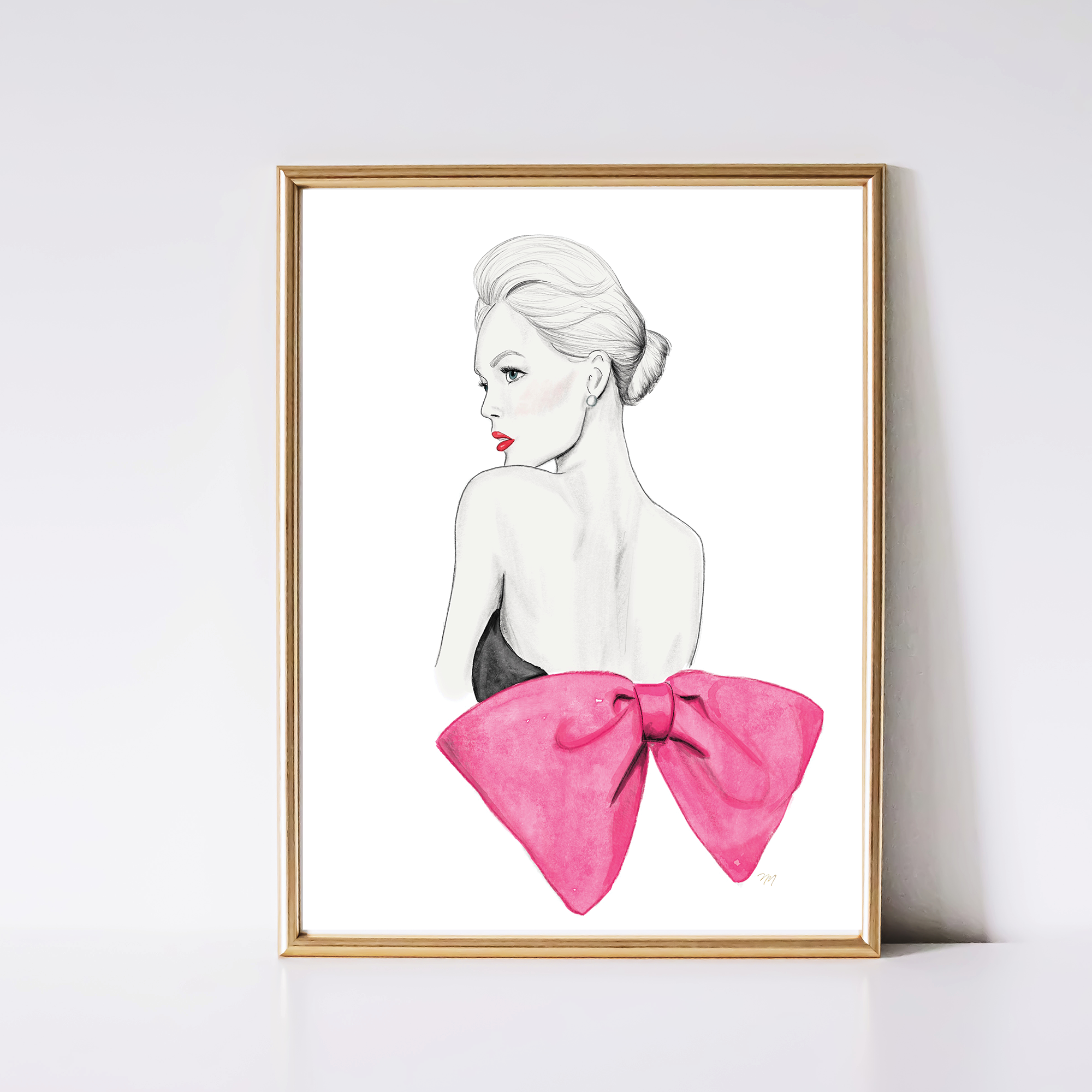 Designer home decor fashion illustration by Nina Maric