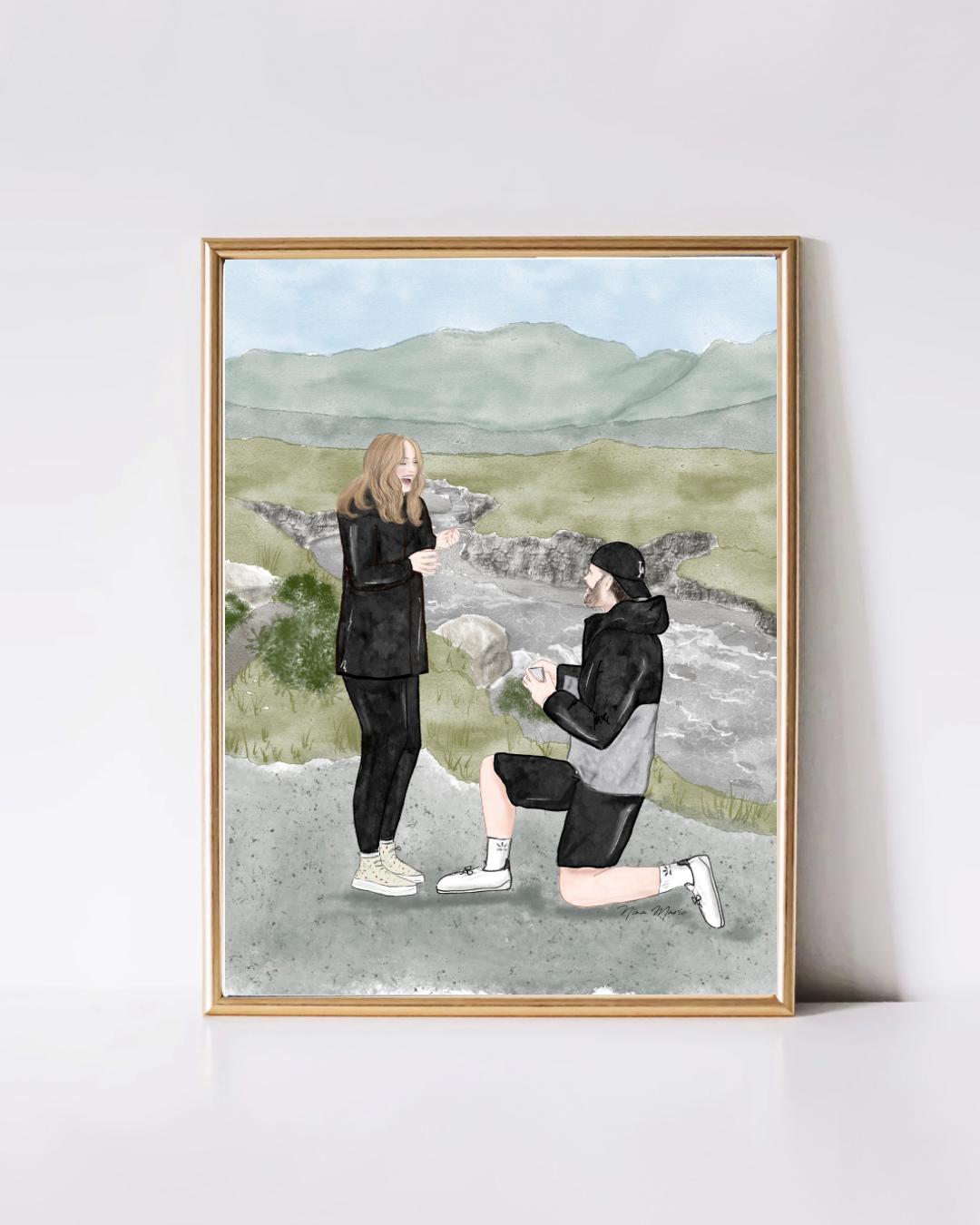 Custom Portrait Art by Nina Maric - Personalized Gifts (Basic Package)