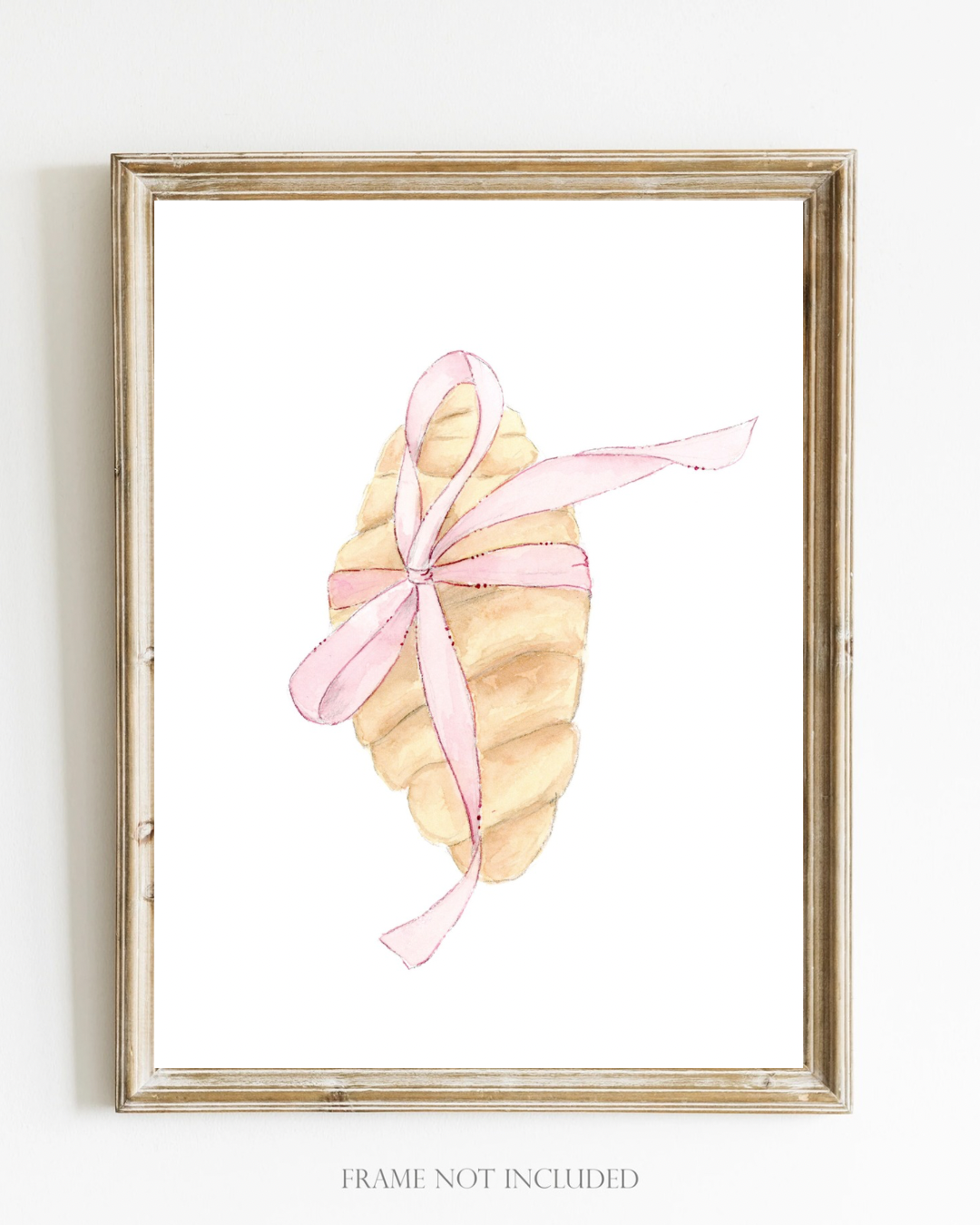 Croissant Watercolor Illustration Art Print