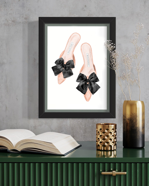 Closet home decor heels by Nina Maric Illustrations