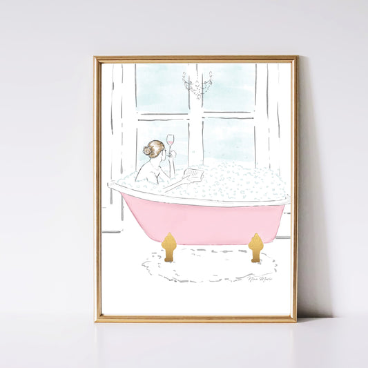 Relaxing bubbles art print