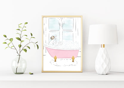 Relaxing bubbles art print