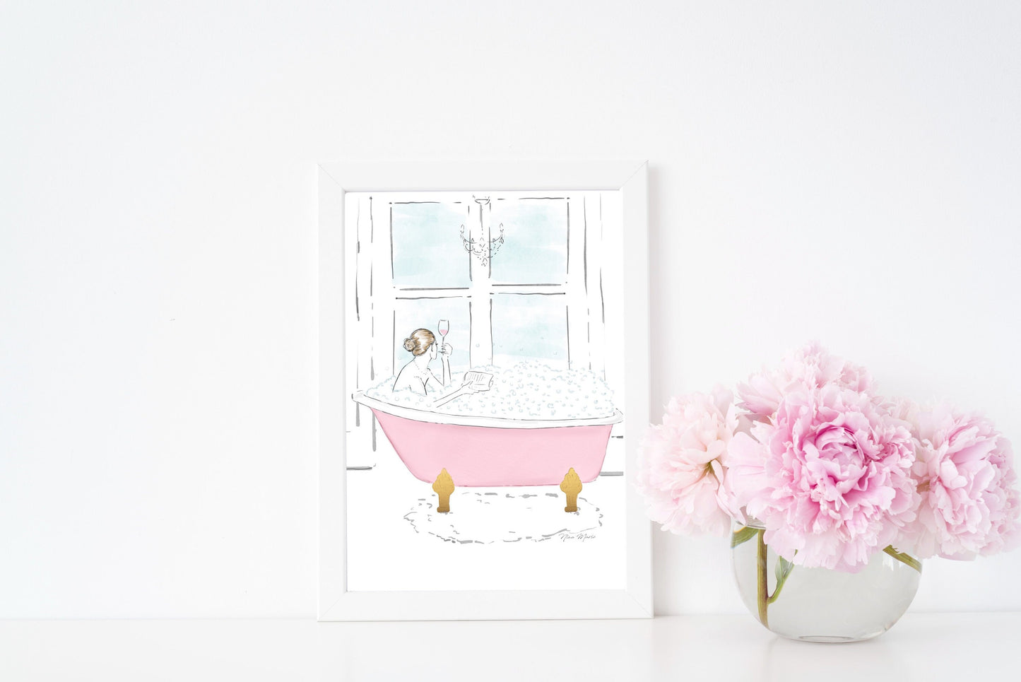 Relaxing bubbles art print