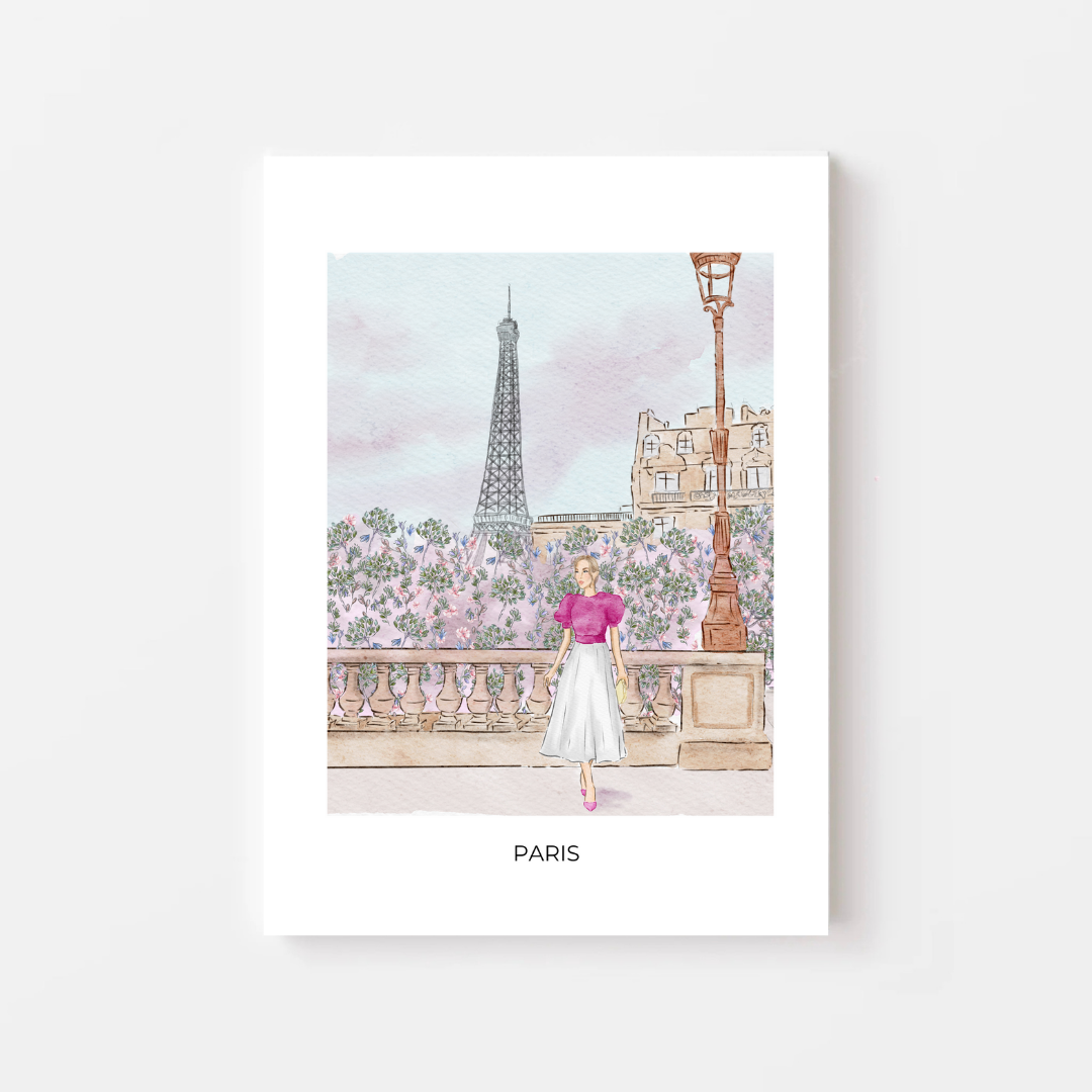 Paris inspired wall art for living room by Nina Maric