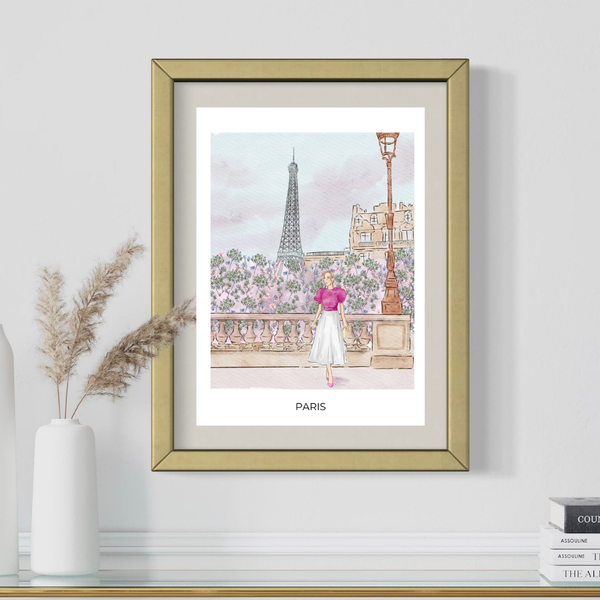 Paris wall decor prints by Nina Maric