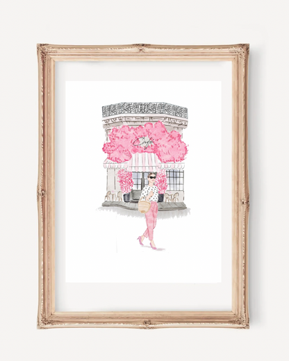 Paris Cafe Art Print