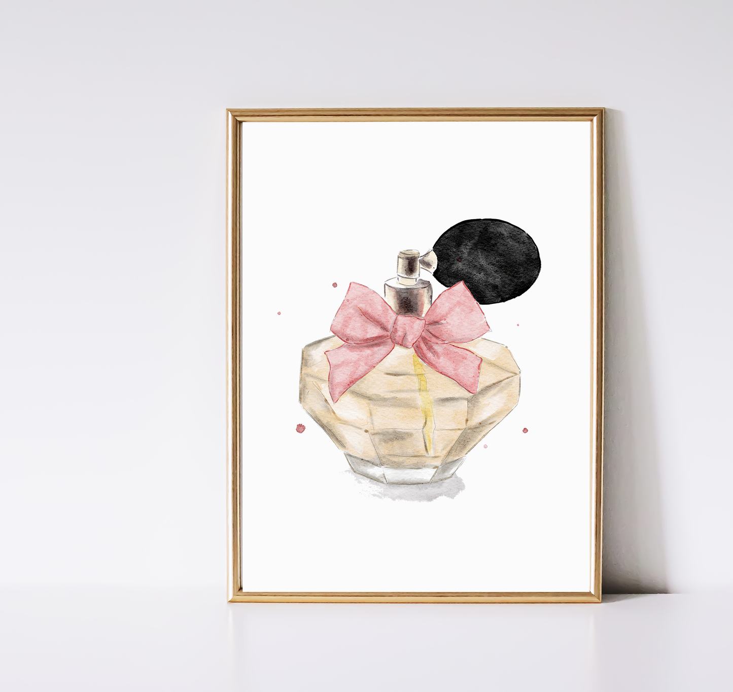 Closet art decor watercolor perfume by Nina Maric